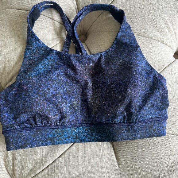 lululemon athletica Women's Black and Blue Sports Bra - Picture 4 of 5
